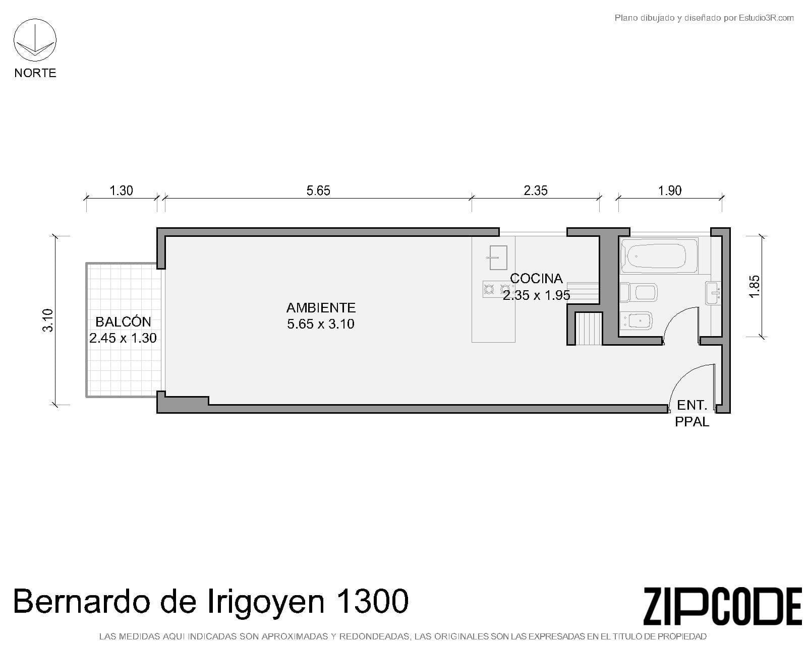 Departamento 1 ambientes en San Telmo - foto 4