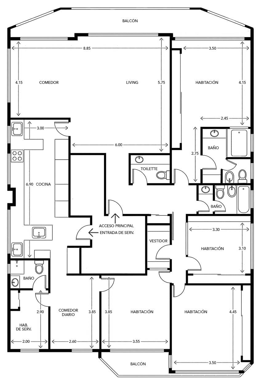 Departamento 5 ambientes en Belgrano - foto 45
