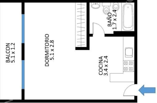 Departamento 1 ambientes en Nuñez - foto 20