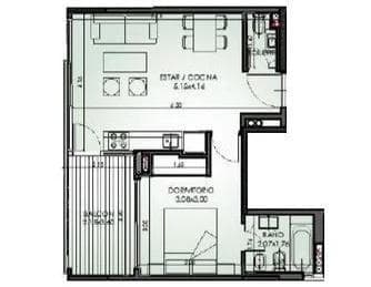 Departamento 2 ambientes en Nuñez - foto 19