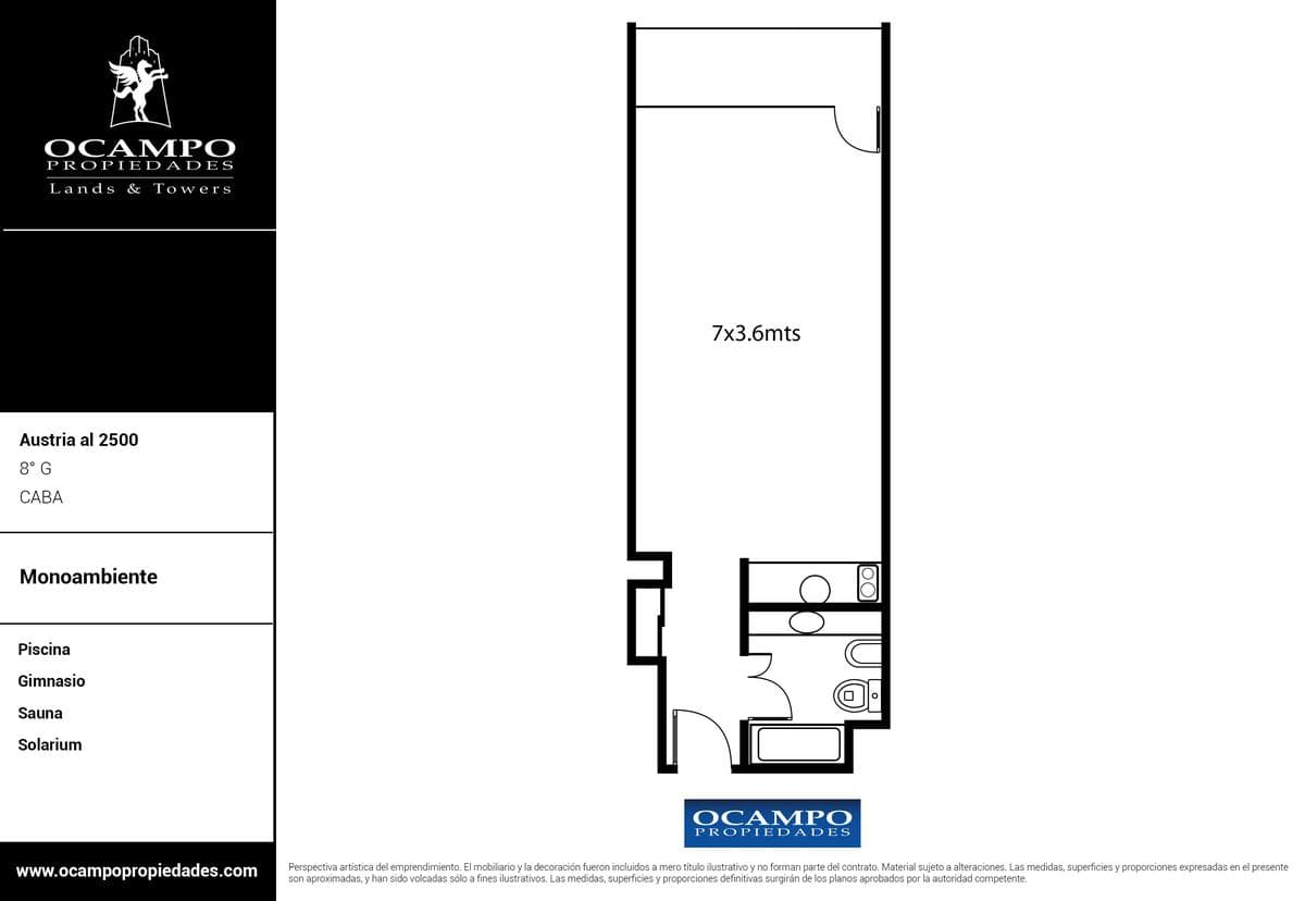 Departamento 1 ambientes en Recoleta - foto 13