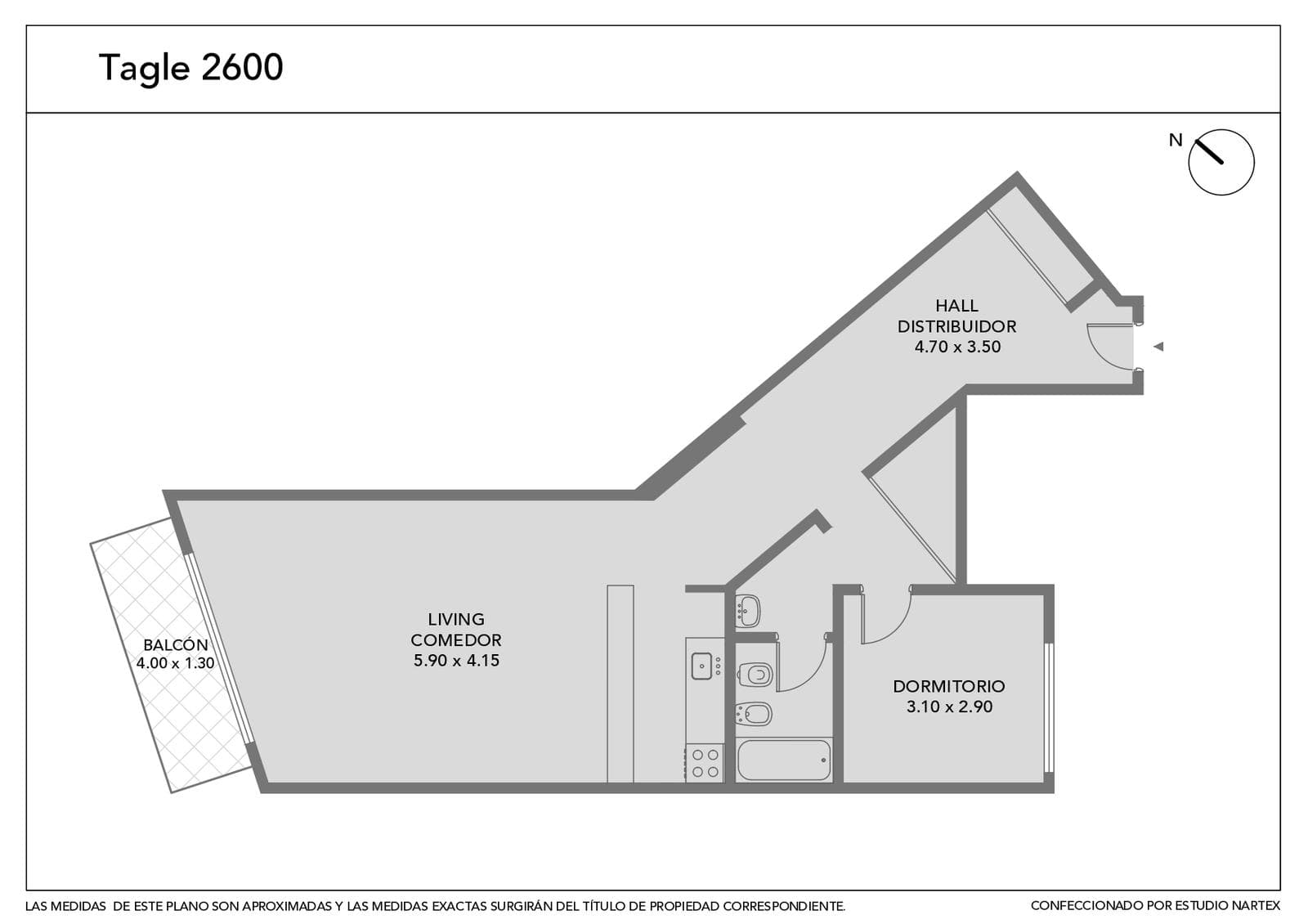 Departamento 2 ambientes en Recoleta - foto 2