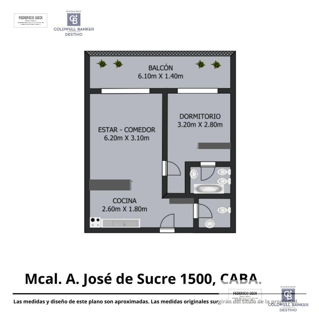 Departamento 2 ambientes en Belgrano - foto 6