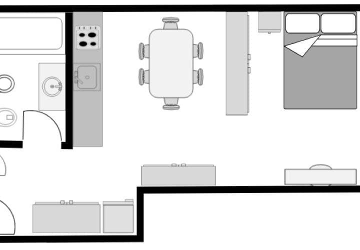 Departamento en Alquiler de 1 ambiente