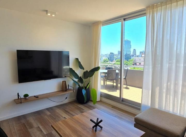 Espectacular dos ambientes con terraza. privada. Totalmente equipado con detalle
