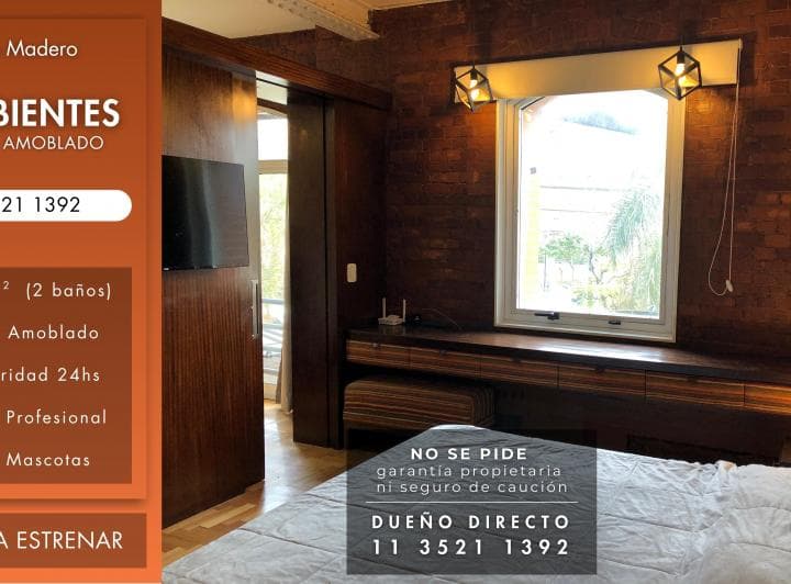Departamento Alquiler 65m² de 2 ambientes