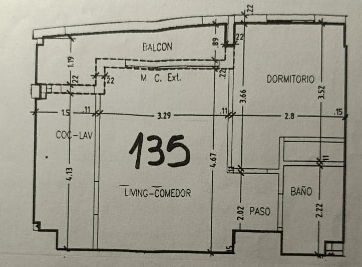 Departamento de 2 ambientes Alquiler $ 800.000